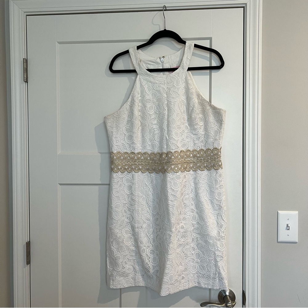 White Lilly Pulitzer Dress Size 14